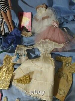 Lot VTG Barbie #4 Doll Stand Clothes Original HandMade Fashion book'95 Ornament