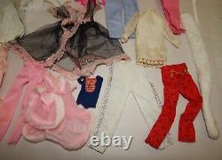 Lot Vintage Mattel Barbie Skipper Francie Ken Doll Clothes Outfits Accessories