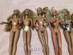 Lot of 10 Barbie dolls Rubber Leg Nude Mixed Lot For OOAK Nice Condition Lot A21