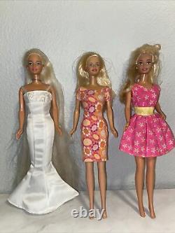 (Lot of 11)- Vintage 1960s Barbie Doll Bodies with Vintage Outfits