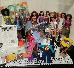 Lot of 12 Mattel Generation Girl Barbies & Friends Dolls, Clothes, Accessories