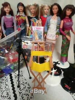 Lot of 12 Mattel Generation Girl Barbies & Friends Dolls, Clothes, Accessories