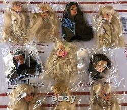 Lot of 121-pcs. Vintage BARBIE DOLL HEADS Ken / Wigs (NO Body, NO Clothes)GREAT