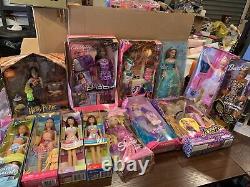 Lot of 13 Barbie Dolls Mattel All new in boxes never opened lot W