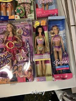 Lot of 14 Barbie Dolls Mattel All new in boxes never opened lot BB