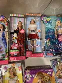 Lot of 15 Barbie Dolls Mattel All new in boxes never opened lot FF