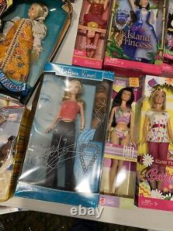 Lot of 15 Barbie Dolls Mattel All new in boxes never opened lot FF