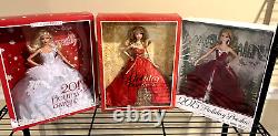 Lot of 18 Holiday Barbies from 2000 2015 (All New in Box, Never Opened)