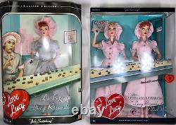 Lot of 2 I Love Lucy Barbie Dolls Job Switching Classic & Collector Editions