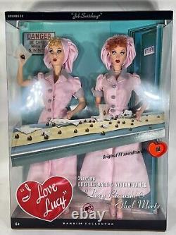 Lot of 2 I Love Lucy Barbie Dolls Job Switching Classic & Collector Editions