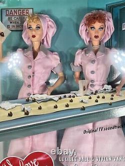 Lot of 2 I Love Lucy Barbie Dolls Job Switching Classic & Collector Editions