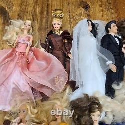 Lot of 20 Barbie Dolls Elivis, Rose, Titanic, Priscilla others