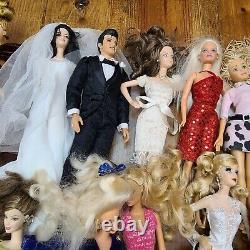 Lot of 20 Barbie Dolls Elivis, Rose, Titanic, Priscilla others