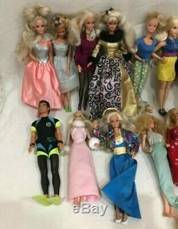 Lot of 25 Barbies Complete With Original Outfits Collector Vintage Angel Ken