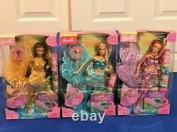 Lot of 3-Barbie Fairytopia Wonder Fairy Barbies Lenara KindLee Joybelle RARE, NEW