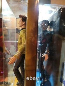 Lot of 3 Star Trek Barbie Dolls Spock Kirk Uhura NIB
