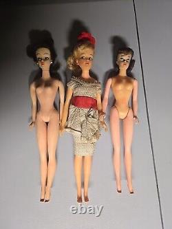 Lot of 3 Vintage Ideal Barbies