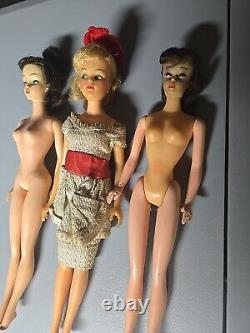 Lot of 3 Vintage Ideal Barbies