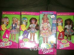 Lot of 4 Polly Pocket Stacie Janet Whitney Barbie HTF