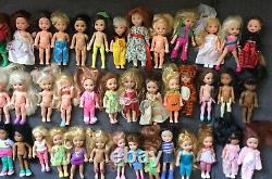 Lot of 40 Mattel Barbie Chelsea & Friends Dolls F03