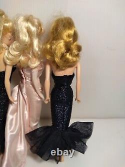 Lot of 6 Barbie Doll Reproductions Swirl Platinum Ponytail, No. 1, Malibu, Ken++