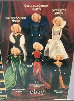 Lot of 6 Marilyn Monroe Collector's Series Dolls An American Beauty Classic Set