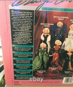 Lot of 6 Marilyn Monroe Collector's Series Dolls An American Beauty Classic Set