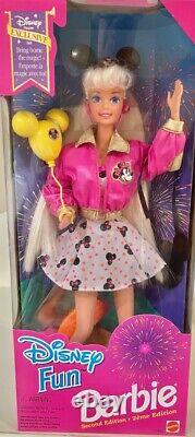 Lot of 6 Vintage Barbie Dolls DISNEY FUN & DISNEY WORLD 25th Anniversary NRFB