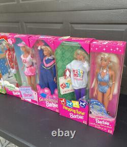Lot of 8 Vintage Collectable Barbie Doll from the 90's NRFB nice Box's