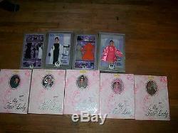 Lot of 9 Audrey Hepburn Barbie Breakfast at Tiffany's & 5 My Fair Lady&2 Outfits
