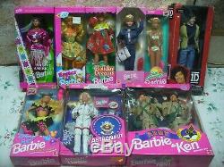 Lot of Barbie dolls, boxed brand new lot of 8 + Ken & Harry Styles. 10 figures