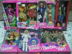 Lot of Barbie dolls, boxed brand new lot of 8 + Ken & Harry Styles. 10 figures