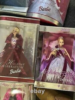 Lot of Holiday And Other Assorted Special Edition Barbie Dolls. 1993-2006