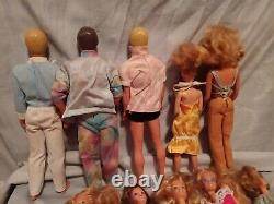 Lot of VINTAGE BARBIE, KEN & FRIENDS DOLLS 1980's 1990's 13 Dolls