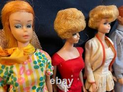 Lot of Vintage Mattel Barbie 5 60s era dolls, lots of clothes lot vi