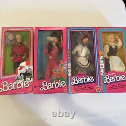 Lot of unopened Mattel Barbie Dolls from Around the World