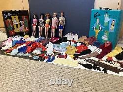 MASSIVE LOT Vintage Barbie Ken Midge Mattel 1960's Dolls/Clothes/Access