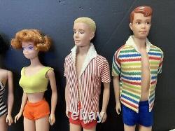 MASSIVE LOT Vintage Barbie Ken Midge Mattel 1960's Dolls/Clothes/Access