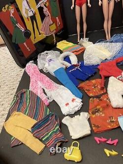 MASSIVE LOT Vintage Barbie Ken Midge Mattel 1960's Dolls/Clothes/Access