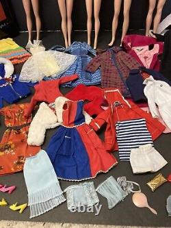 MASSIVE LOT Vintage Barbie Ken Midge Mattel 1960's Dolls/Clothes/Access