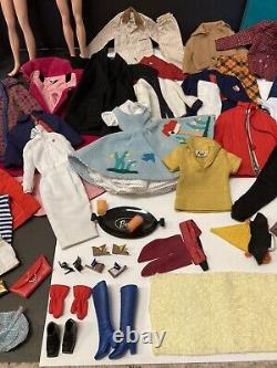 MASSIVE LOT Vintage Barbie Ken Midge Mattel 1960's Dolls/Clothes/Access