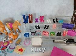 MATTEL Barbie dolls, clothing, furniture, case, and accessories Lot 90's & 00's