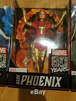 Marvel X-Men Mattel Barbie Signature Storm, Dark Phoenix, Mystique SDCC Figure