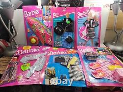 Massive Vintage 70s, 80s, 90s Barbie Mattel Fashion Clothes New In package Look EX