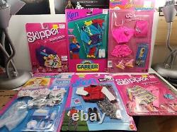 Massive Vintage 70s, 80s, 90s Barbie Mattel Fashion Clothes New In package Look EX