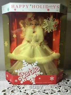 Mattel 03523 Happy Holidays BARBIE DOLL 1989 Special Edition BNIB MINT