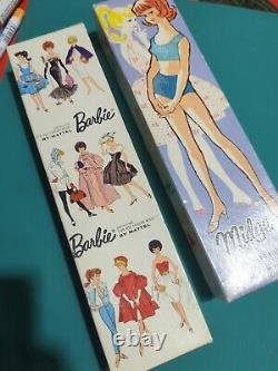 Mattel 1962 VINTAGE BLOND Barbie Doll + Midge Japan WithLabels+ Outfits-rare Lot