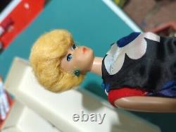 Mattel 1962 VINTAGE BLOND Barbie Doll + Midge Japan WithLabels+ Outfits-rare Lot