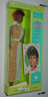 Mattel 1968 TALKING JULIA Diahann Carroll TV Star Barbie Doll (Mint In Box)