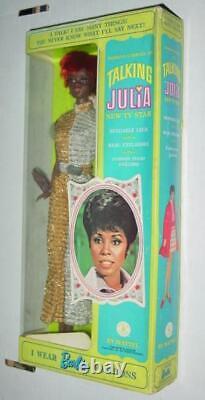 Mattel 1968 TALKING JULIA Diahann Carroll TV Star Barbie Doll (Mint In Box)